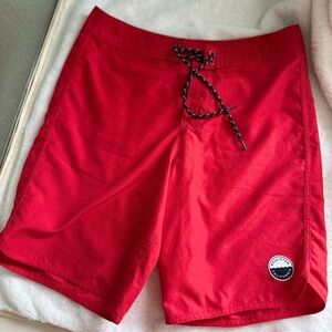 Hollister Bold Red Swim Shorts